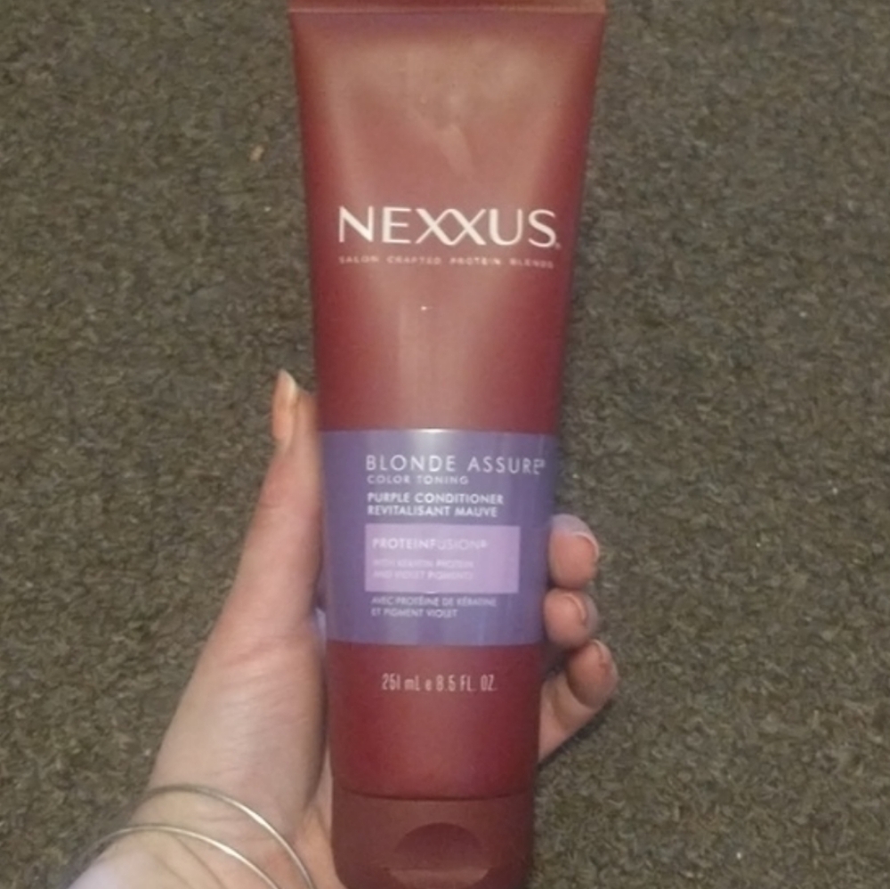 NEXXUS Protein Fusion Blonde Assure Color Toning Purple Conditioner for Blondes